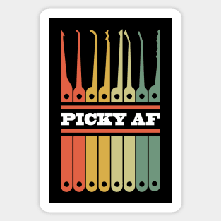 Funny Locksmith and Lockpicking Tools Picky AF Sticker